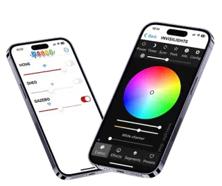 permanent lighting app controlled by smartphone